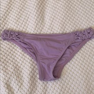 L Space lavender braided bikini bottoms